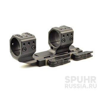 QDP-3616 Тактический быстросъемный кронштейн SPUHR D30мм для установки на Picatinny, H38мм, наклон 6MIL/20.6MOA , с выносом