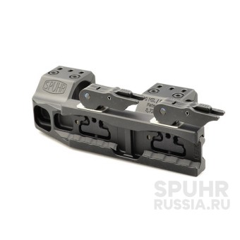 QDP-3616 Тактический быстросъемный кронштейн SPUHR D30мм для установки на Picatinny, H38мм, наклон 6MIL/20.6MOA , с выносом