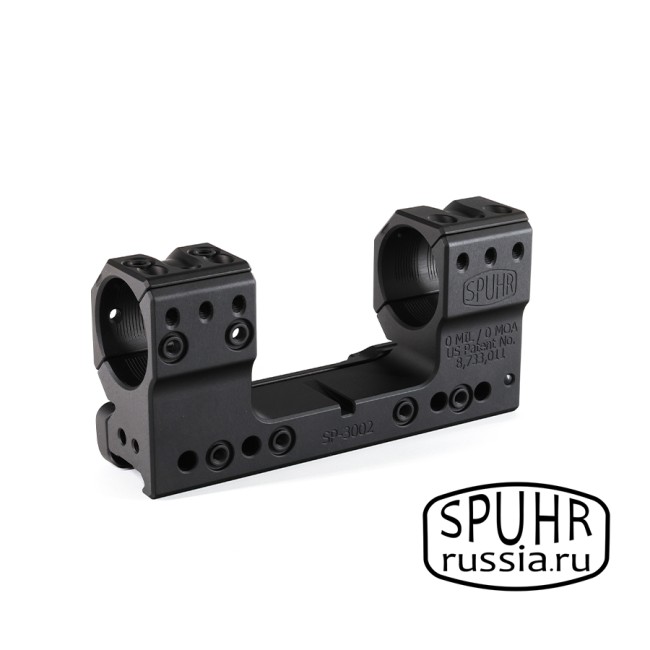 SP-3002 Тактический кронштейн Spuhr кольца 30мм на Picatinny/Weaver L=126мм Н=38мм фото 3