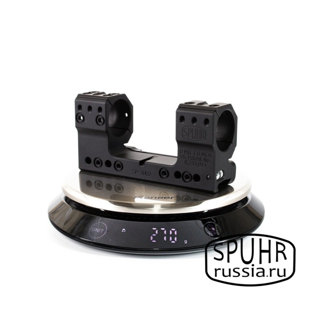 SP-3002 Тактический кронштейн Spuhr кольца 30мм на Picatinny/Weaver L=126мм Н=38мм фото 10