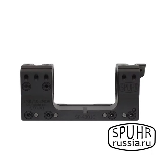 SP-4301C Тактический кронштейн Spuhr кольца 34мм на Picatinny/Weaver наклон 3 MIL/10,3MOA L=121мм Н=30мм (Gen3) фото 4