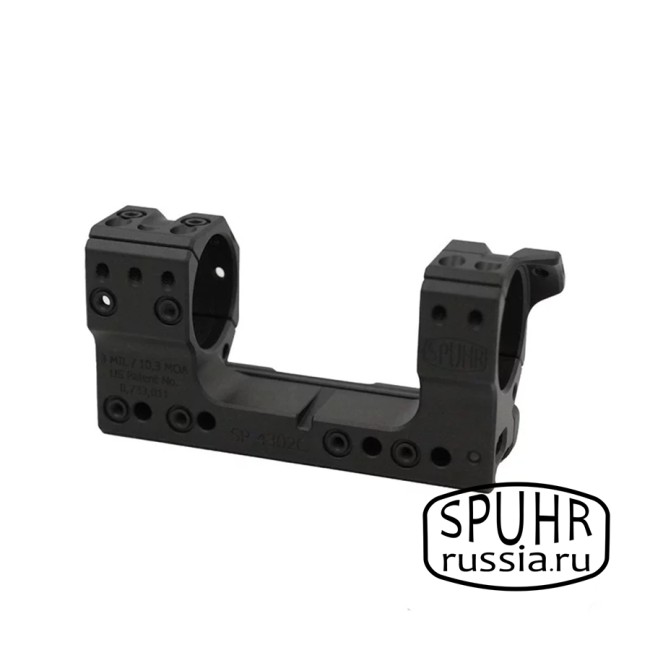 SP-4302C Тактический кронштейн Spuhr кольца 34мм на Picatinny/Weaver наклон 3 MIL/10,3MOA L=121мм Н=38мм (Gen3) фото 1