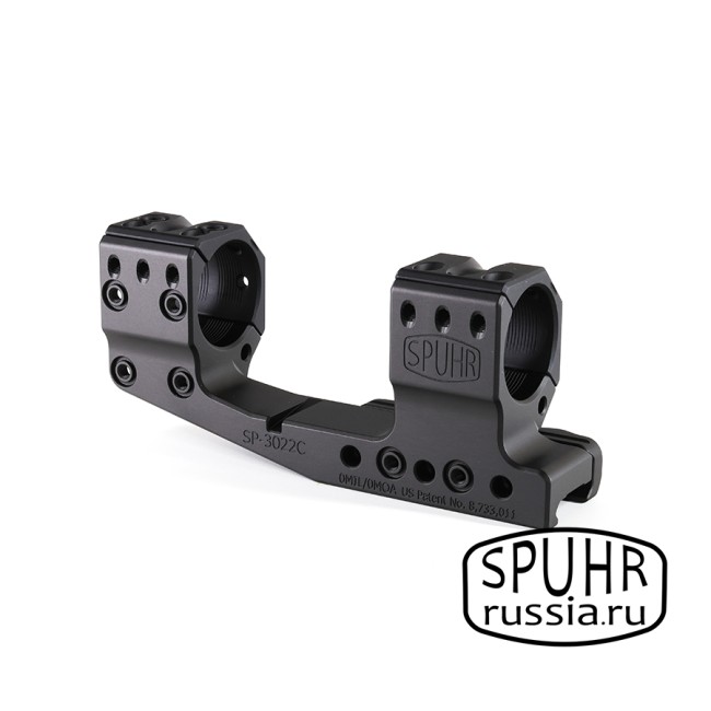 SP-3022C Тактический кронштейн SPUHR D30мм на Picatinny, H38мм, с выносом, без наклона общая длина 140мм фото 2 SP-3022C Тактический кронштейн SPUHR D30мм на Picatinny, H38мм, с выносом, без наклона общая длина 140мм фото 2