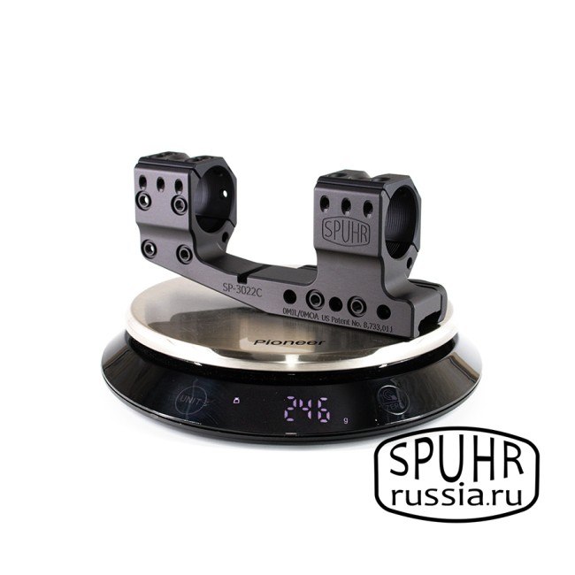 SP-3022C Тактический кронштейн SPUHR D30мм на Picatinny, H38мм, с выносом, без наклона общая длина 140мм фото 11 SP-3022C Тактический кронштейн SPUHR D30мм на Picatinny, H38мм, с выносом, без наклона общая длина 140мм фото 11