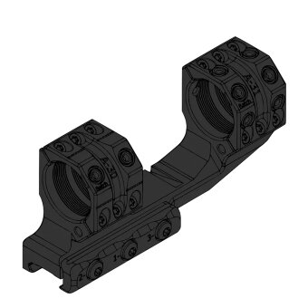SP-3022C Тактический кронштейн SPUHR D30мм на Picatinny, H38мм, с выносом, без наклона общая длина 140мм