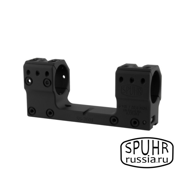 SA-3601 Тактический кронштейн Spuhr кольца 30мм на призму 11мм наклон 6MIL/20,6MOA L=126мм Н=35мм фото 1