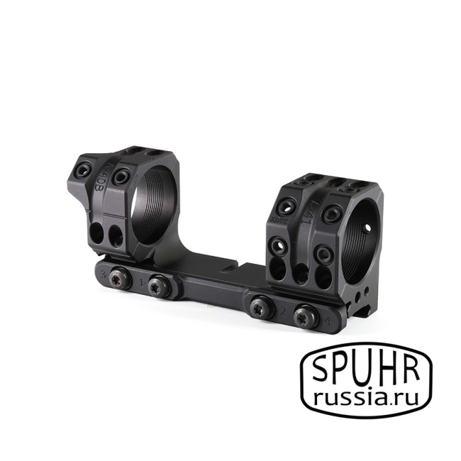 SP-4601C Тактический кронштейн Spuhr кольца 34мм на Picatinny/Weaver наклон 6 MIL/20,6MOA L=121мм Н=30мм (Gen3) фото 3
