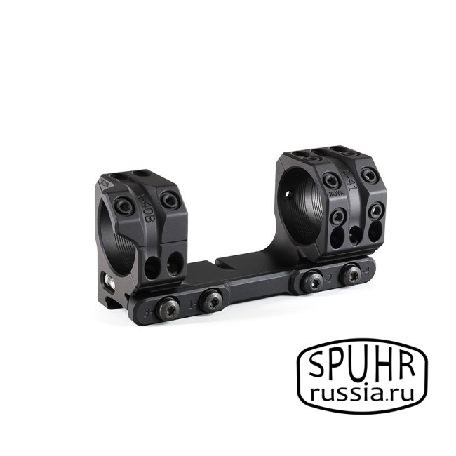 SP-4601C Тактический кронштейн Spuhr кольца 34мм на Picatinny/Weaver наклон 6 MIL/20,6MOA L=121мм Н=30мм (Gen3) фото 4