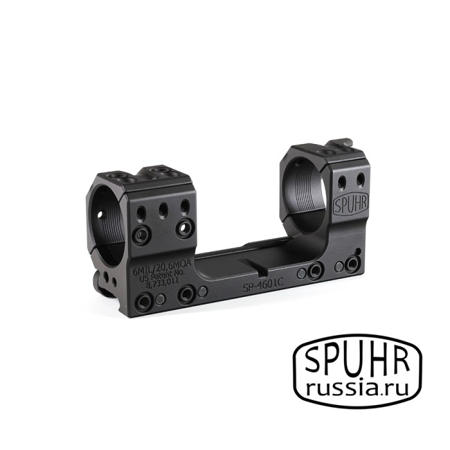 SP-4601C Тактический кронштейн Spuhr кольца 34мм на Picatinny/Weaver наклон 6 MIL/20,6MOA L=121мм Н=30мм (Gen3) фото 5