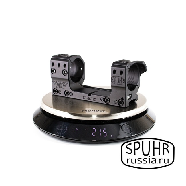 SP-4601C Тактический кронштейн Spuhr кольца 34мм на Picatinny/Weaver наклон 6 MIL/20,6MOA L=121мм Н=30мм (Gen3) фото 11