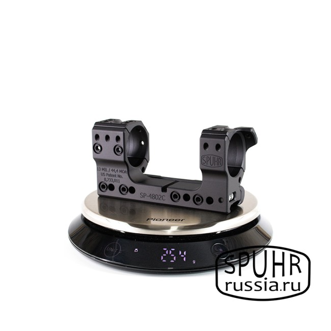 SP-4802C Тактический кронштейн Spuhr кольца 34мм на Picatinny/Weaver наклон 13 MIL/44.4MOA L=120мм Н=38мм фото 11