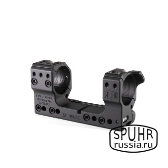 SP-4902C Тактический кронштейн Spuhr Scope Mount кольца 34мм на Picatinny/Weaver наклон 9 MIL/30MOA L=120мм Н=38мм