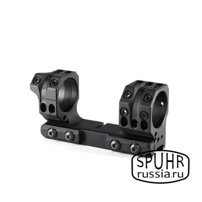SP-4902C Тактический кронштейн Spuhr Scope Mount кольца 34мм на Picatinny/Weaver наклон 9 MIL/30MOA L=120мм Н=38мм фото 3