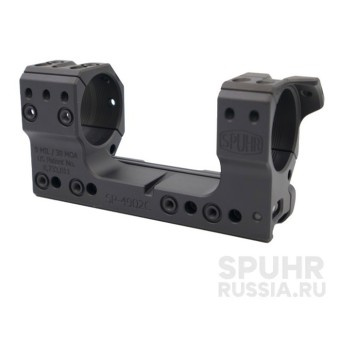 SP-4902C Тактический кронштейн Spuhr Scope Mount кольца 34мм на Picatinny/Weaver наклон 9 MIL/30MOA L=120мм Н=38мм