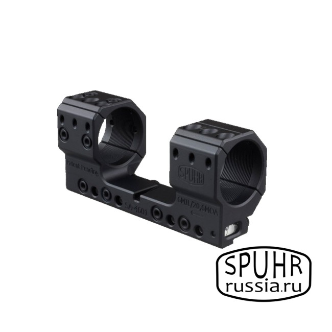 SA-4601 Тактический кронштейн Spuhr кольца 34мм на призму 11мм наклон 6MIL/ 20.6MOA H=35мм фото 1