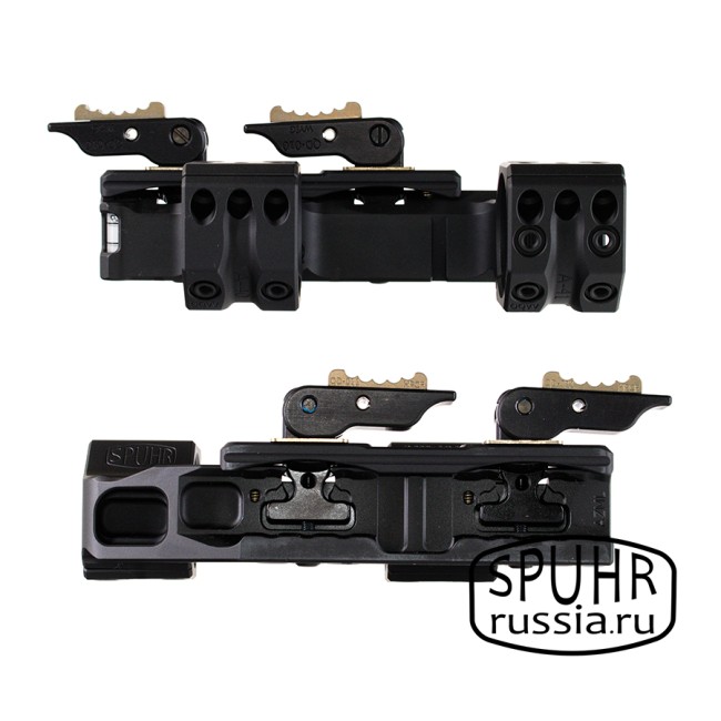 QDP-3016 Тактический быстросъемный кронштейн Spuhr кольца 30мм на Picatinny KR=40мм H=38мм фото 2 QDP-3016 Тактический быстросъемный кронштейн Spuhr кольца 30мм на Picatinny KR=40мм H=38мм фото 2