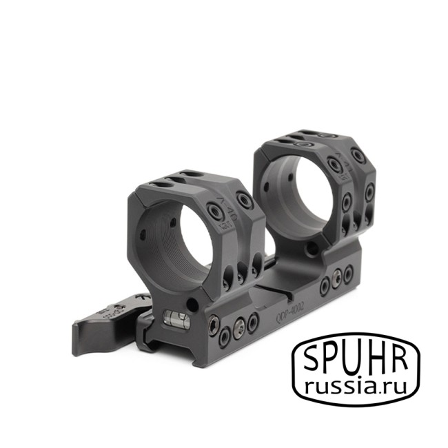 QDP-4002 Тактический быстросъемный кронштейн Spuhr кольца 34мм на Picatinny H=38мм фото 3 QDP-4002 Тактический быстросъемный кронштейн Spuhr кольца 34мм на Picatinny H=38мм фото 3