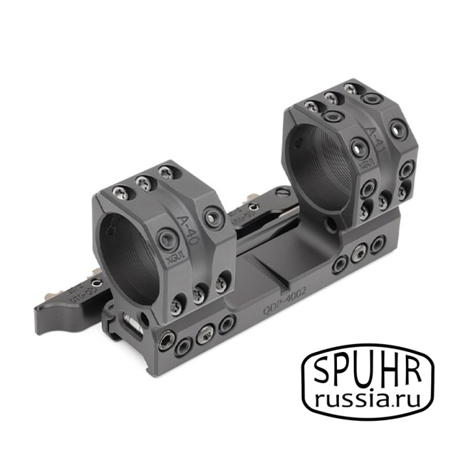 QDP-4002 Тактический быстросъемный кронштейн Spuhr кольца 34мм на Picatinny H=38мм фото 4 QDP-4002 Тактический быстросъемный кронштейн Spuhr кольца 34мм на Picatinny H=38мм фото 4