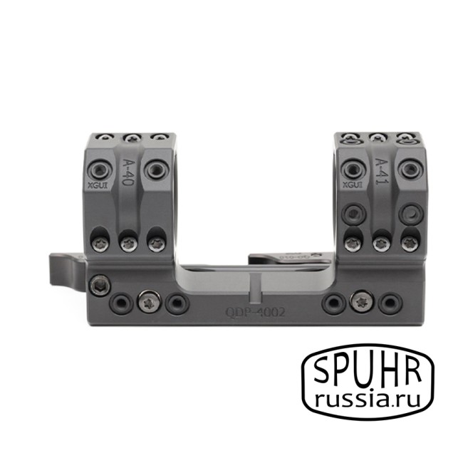 QDP-4002 Тактический быстросъемный кронштейн Spuhr кольца 34мм на Picatinny H=38мм фото 5 QDP-4002 Тактический быстросъемный кронштейн Spuhr кольца 34мм на Picatinny H=38мм фото 5
