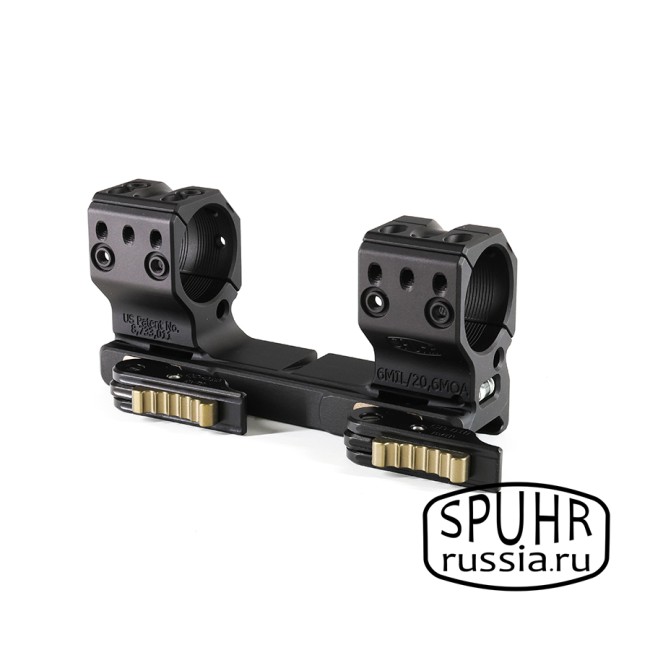 QDP-4602 Тактический быстросъемный кронштейн Spuhr кольца 34мм на Picatinny наклон 6MIL/ 20,6MOA H=38мм фото 6 QDP-4602 Тактический быстросъемный кронштейн Spuhr кольца 34мм на Picatinny наклон 6MIL/ 20,6MOA H=38мм фото 6