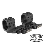 QDP-6016 Тактический быстросъемный кронштейн SPUHR D36мм для установки на Picatinny, H38мм, без наклона, с выносом