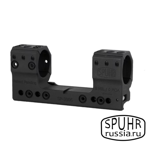 SP-3006 Тактический кронштейн Spuhr кольца 30мм на Picatinny/Weaver L=126мм Н=34мм фото 1