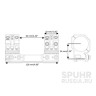 SP-3006 Тактический кронштейн SPUHR D30мм для установки на Picatinny c выносом, H34мм, без наклона