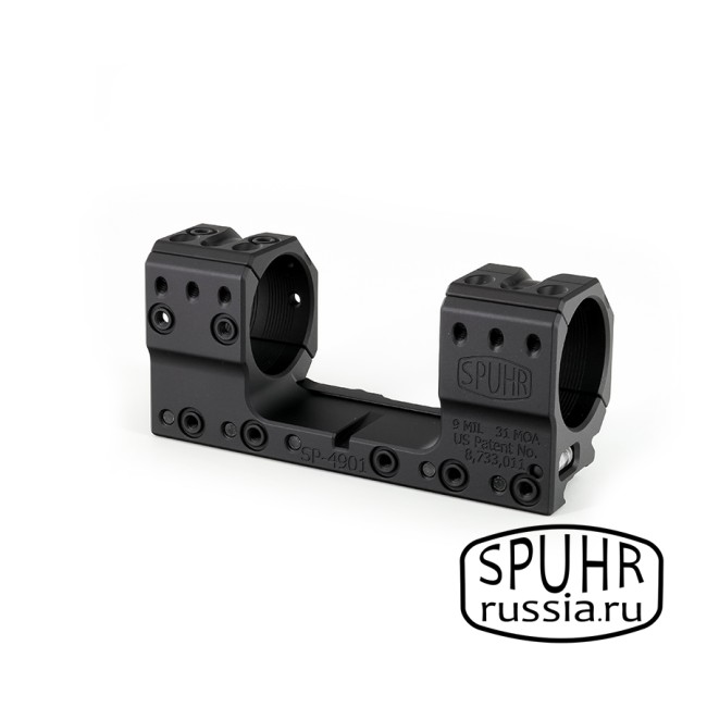 SP-4901 Тактический кронштейн Spuhr кольца 34мм на Picatinny/Weaver наклон 9 MIL/30,9MOA L=121мм Н=30мм фото 3 SP-4901 Тактический кронштейн Spuhr кольца 34мм на Picatinny/Weaver наклон 9 MIL/30,9MOA L=121мм Н=30мм фото 3
