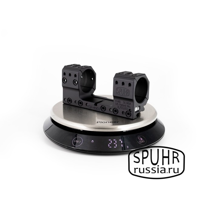 SP-4901 Тактический кронштейн Spuhr кольца 34мм на Picatinny/Weaver наклон 9 MIL/30,9MOA L=121мм Н=30мм фото 2 SP-4901 Тактический кронштейн Spuhr кольца 34мм на Picatinny/Weaver наклон 9 MIL/30,9MOA L=121мм Н=30мм фото 2