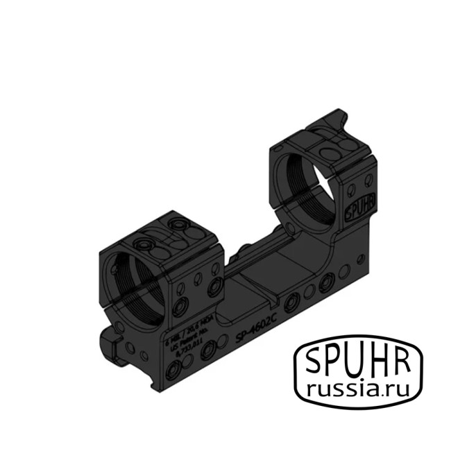SP-4602 Тактический кронштейн Spuhr кольца 34мм на Picatinny/Weaver наклон 6 MIL/20,6MOA L=121мм Н=38мм фото 2 SP-4602 Тактический кронштейн Spuhr кольца 34мм на Picatinny/Weaver наклон 6 MIL/20,6MOA L=121мм Н=38мм фото 2
