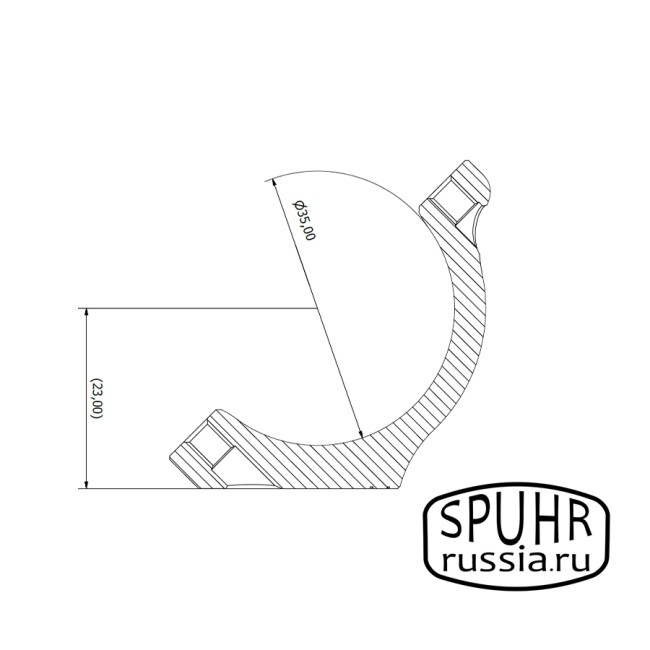 HB50-23A Кольца Spuhr 35мм на основание Blaser Saddle Mounts H=23мм фото 2 HB50-23A Кольца Spuhr 35мм на основание Blaser Saddle Mounts H=23мм фото 2