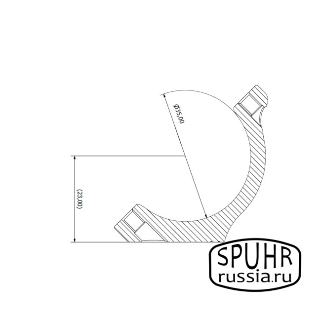 HB50-23D Кольца Spuhr 35мм с двумя интерфейсами на основание Blaser Saddle Mounts H=23мм фото 2 HB50-23D Кольца Spuhr 35мм с двумя интерфейсами на основание Blaser Saddle Mounts H=23мм фото 2