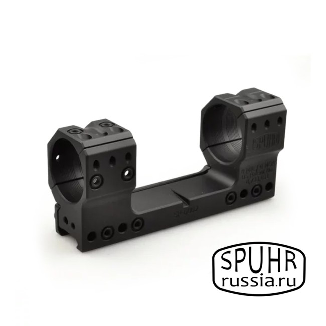 SP-4804 Тактический кронштейн Spuhr кольца 34мм на Picatinny/Weaver наклон 13 MIL/44,4MOA (для использования с NV) L=121мм Н=48мм  фото 1