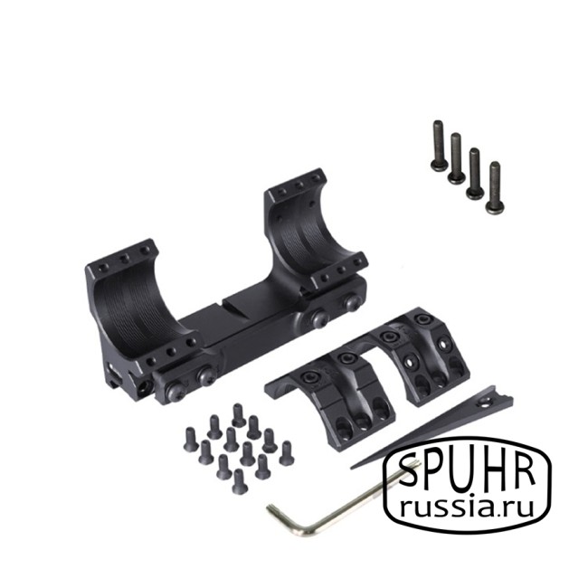 SP-5002 Тактический кронштейн Spuhr кольца 35мм на Picatinny/Weaver L=126мм H=38мм фото 2