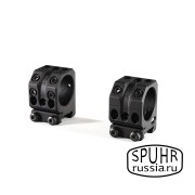 SR-3000 Тактические кольца SPUHR D30mm для установки на Picatinny, H25,4мм, без наклона
