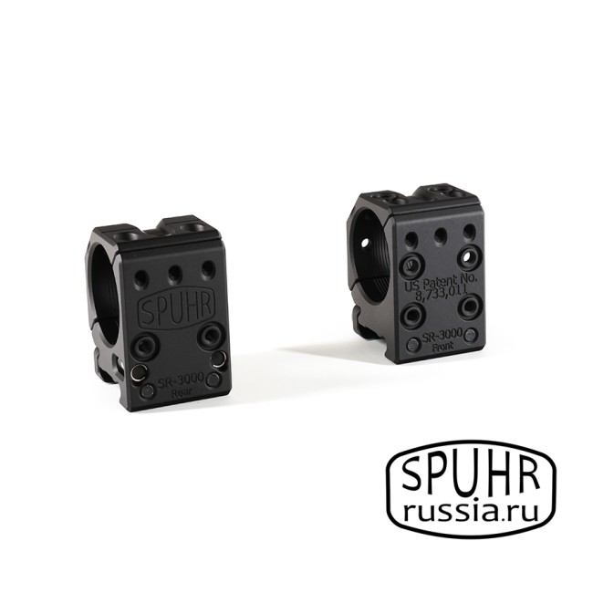 SR-3000 Тактические кольца Spuhr кольца 30мм на Weaver/Picatinny H=25,4мм  фото 4