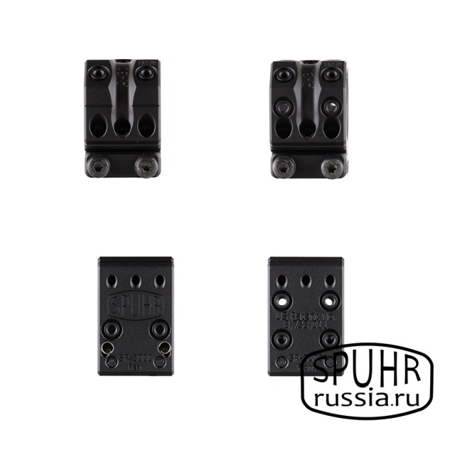 SR-3000 Тактические кольца Spuhr кольца 30мм на Weaver/Picatinny H=25,4мм  фото 7