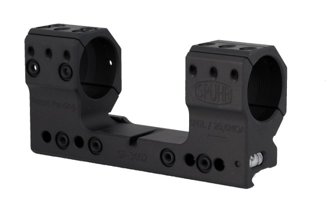 SP-3602 Тактический кронштейн Spuhr кольца 30мм на Picatinny/Weaver наклон 6 MIL/20,6MOA L=126мм ВH=38мм фото 2