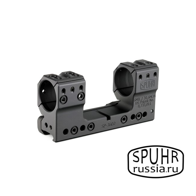 SP-3602 Тактический кронштейн Spuhr кольца 30мм на Picatinny/Weaver наклон 6 MIL/20,6MOA L=126мм ВH=38мм фото 3 SP-3602 Тактический кронштейн Spuhr кольца 30мм на Picatinny/Weaver наклон 6 MIL/20,6MOA L=126мм ВH=38мм фото 3