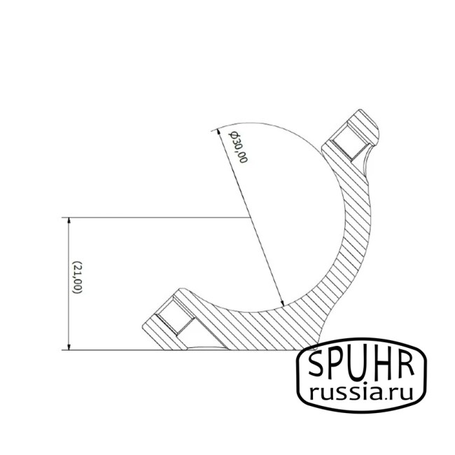HB30-21A Кольца охотничьи SPUHR D30мм для установки на на кронштейн Blaser H30мм фото 2