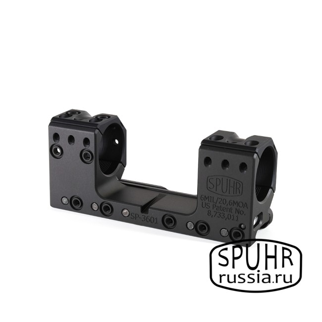 SP-3601 Тактический кронштейн Spuhr кольца 30мм на Picatinny/Weaver наклон 6 MIL/20,6MOA L=126мм ВH=30мм фото 9 SP-3601 Тактический кронштейн Spuhr кольца 30мм на Picatinny/Weaver наклон 6 MIL/20,6MOA L=126мм ВH=30мм фото 9