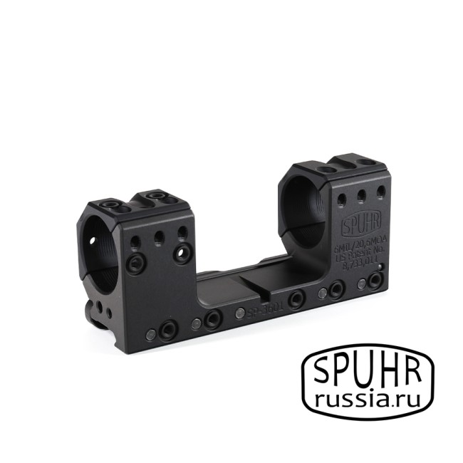 SP-3601 Тактический кронштейн Spuhr кольца 30мм на Picatinny/Weaver наклон 6 MIL/20,6MOA L=126мм ВH=30мм фото 8 SP-3601 Тактический кронштейн Spuhr кольца 30мм на Picatinny/Weaver наклон 6 MIL/20,6MOA L=126мм ВH=30мм фото 8