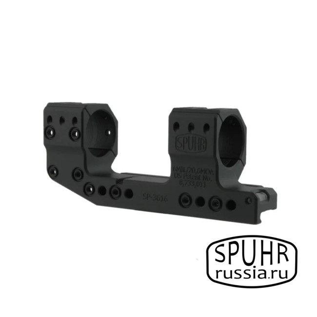 SP-3616 Тактический кронштейн Spuhr кольца 30мм на Picatinny/Weaver наклон 6 MIL/20,6MOA L=150мм ВH=38мм фото 1