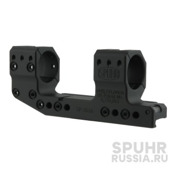 SP-3616 Тактический кронштейн SPUHR с кольцами 30 мм для установки на Picatinny c выносом, 6 MIL/20,6 MOA 