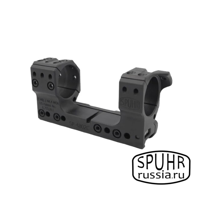 SP-4802 Тактический кронштейн Spuhr кольца 34мм на Picatinny/Weaver наклон 13 MIL/44,4MOA L=121мм Н=38мм фото 1