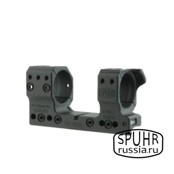 SP-4036 Тактический кронштейн SPUHR с кольцами 34 мм для установки на Picatinny, без наклона 