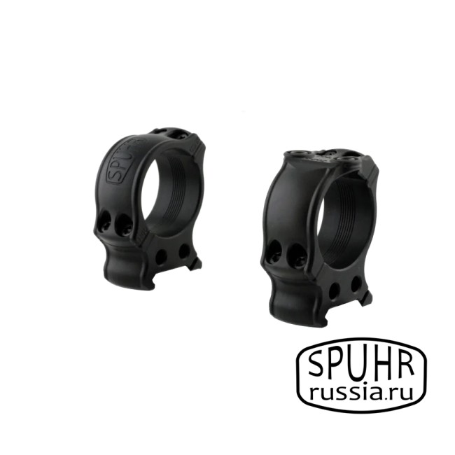 HP40-30 Кольца охотничьи SPUHR D34мм с одним интерфейсом для установки на Picatinny, H30мм фото 1 HP40-30 Кольца охотничьи SPUHR D34мм с одним интерфейсом для установки на Picatinny, H30мм фото 1