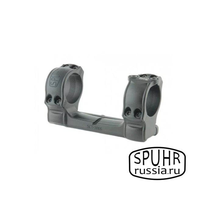 SCT-3006 Кронштейн SPUHR D30мм для установки на Sako TRG, H34мм, Hunting без наклона с дополнительной планкой (охотничья серия) фото 1