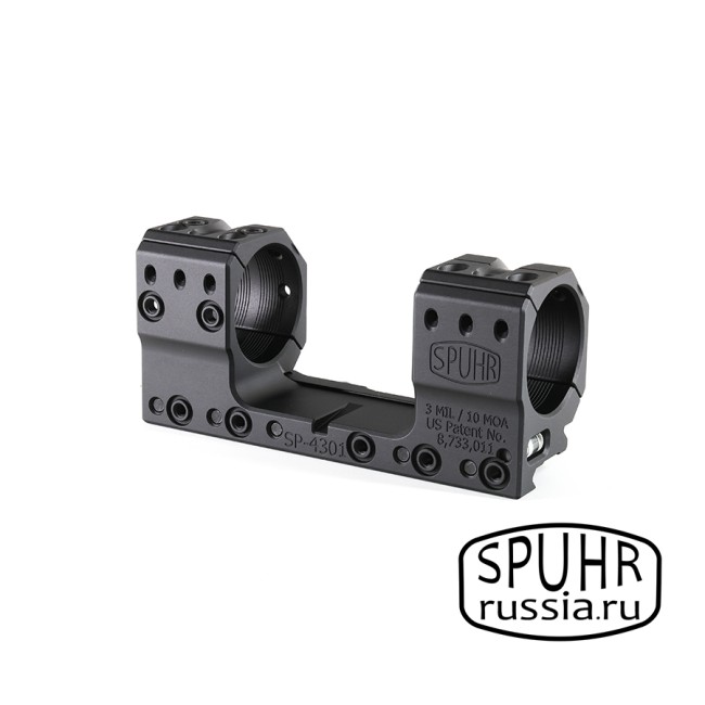 SP-4301 Тактический кронштейн Spuhr кольца 34мм на Picatinny/Weaver наклон 3 MIL/10,3MOA L=121мм Н=30мм фото 2
