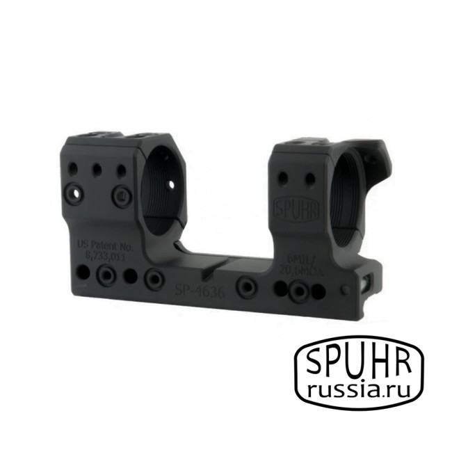SP-4636 Тактический кронштейн Spuhr кольца 34мм на Picatinny/Weaver для S&Bender 5-20 PM II Ultra Short наклон 6 MIL/20,6MOA L=115мм Н=34мм фото 1 SP-4636 Тактический кронштейн Spuhr кольца 34мм на Picatinny/Weaver для S&Bender 5-20 PM II Ultra Short наклон 6 MIL/20,6MOA L=115мм Н=34мм фото 1